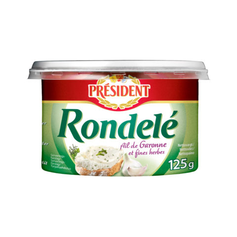 Président Rondelé med hvitløk og urter